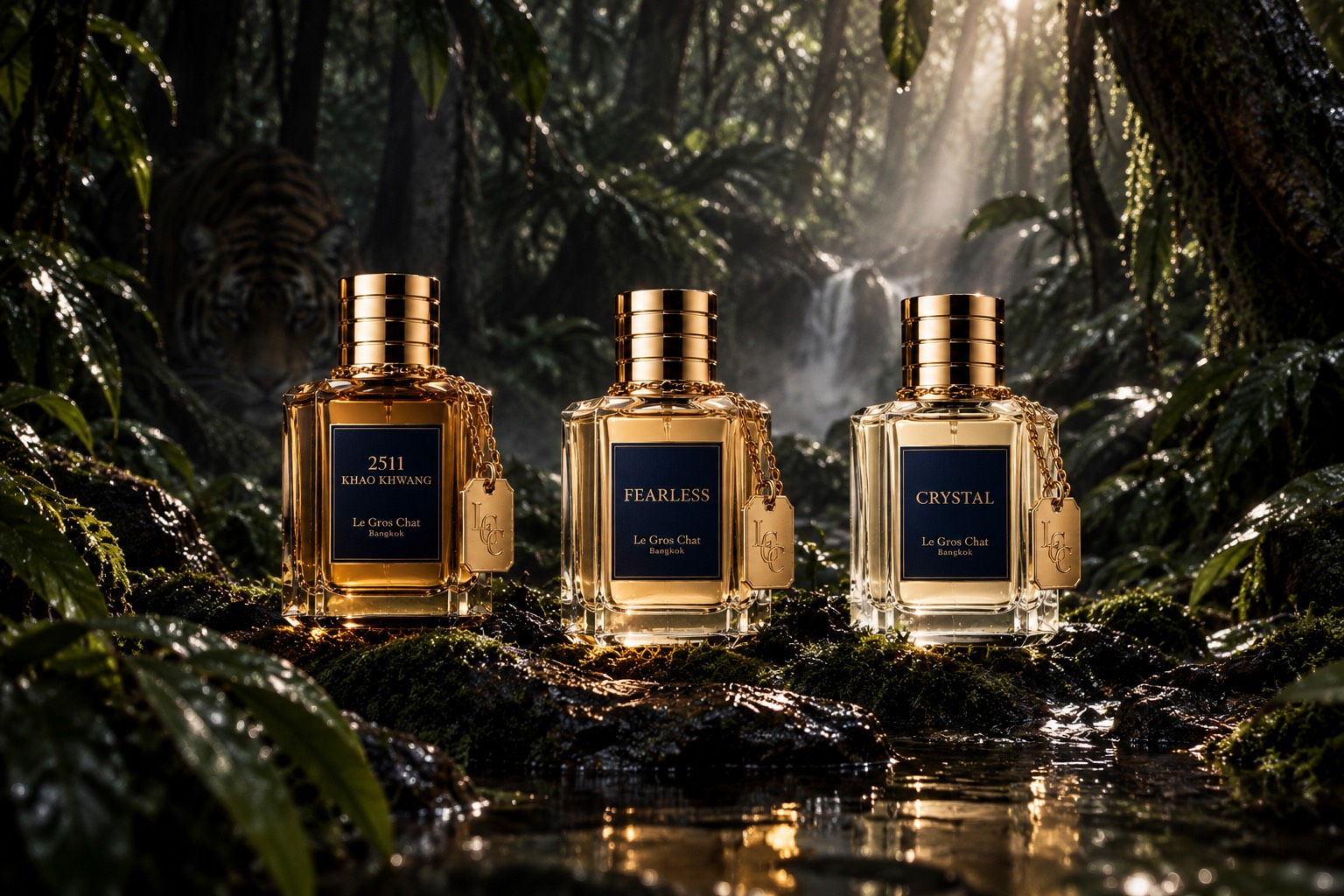 2511 Khao Khwang, Fearless and Crystal fragrances together in a sunlit forest